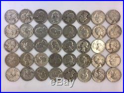 Silver Washington Quarters Roll ($10) 90% Silver