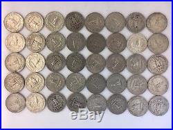 Silver Washington Quarters Roll ($10) 90% Silver