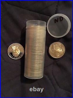 Silver proof quarter rolls North Dakota