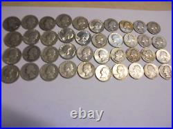 Silver-washington Quarters-roll20 Coins-1935 To 1964-p-d-s-estate-survivalsilver