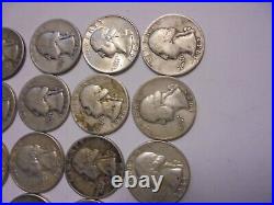 Silver-washington Quarters-roll20 Coins-1935 To 1964-p-d-s-estate-survivalsilver