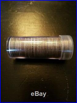 Silver washington quarters. Full roll of 40. Mixed dates from 60's. ALL 90% SILVER