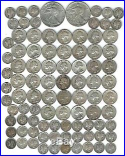 Sound Investment Roll Silver Quarters Mercury Dimes 2 Silver Eagles