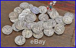 Standing Liberty Quarter $10 Roll (40 pieces) Mixed Years Good-Btr