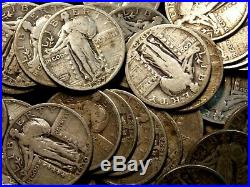 Standing Liberty Quarter 25c Roll (40 Coin) FULL DATE ECC&C, Inc