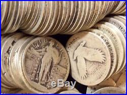 Standing Liberty Quarter 25c Roll (40 Coin) No Dates ECC&C, Inc