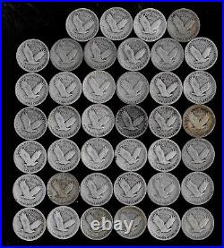 Standing Liberty Quarters Roll (1925-30) 90% Silver (40 Coins) Lot B20