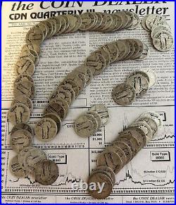 Standing Liberty Rolls (2 rolls) 80 coins total