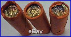 THREE (3) Count OBW Shotgun Rolls 1962P Rainbow Tone Ends Rest Unsearched