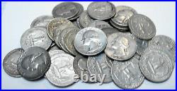 Three rolls (120) 90% silver Quarters (#22c)