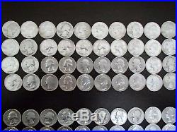 Two Rolls of 90% silver Washington quarters mixed dates