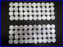 Two Rolls of 90% silver Washington quarters mixed dates