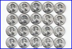 UN-circulated roll(40 coins) of 1948-D Silver Washington Quarters