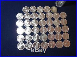 Unc Roll 1967 Canadian Silver Quarters (40 coins) (r1)