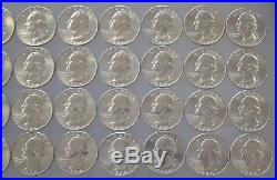 Uncirculated 1964 D Washington Quarter Roll (40 Coins) Nice Coins Item# 5553