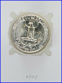 Uncirculated Silver Washington Quarter Roll 1958-1964 90% BU 40 Coins
