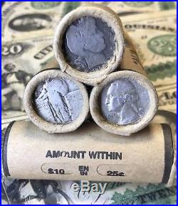 Unsearched Silver Quarter Roll 1892-1964 PDSO Mints $10 Window Wrapper Roll
