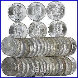 Washington Quarter Unc Roll 90% Silver With Problems Rejects 40 US Coins