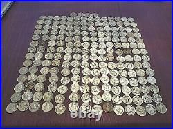 Washington Quarters $50 Face Value 90% Silver 5 Rolls Of 40 Bulk Lot 200 Coins