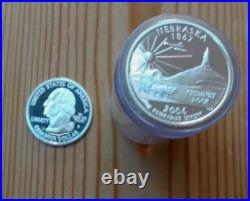 Washington Silver Proof Quarter Roll US Mint- 40 Coins Beautiful