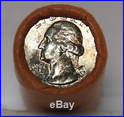 Washington Silver Quarter $10 Roll BU UNCirculated Original Bank Roll JY305