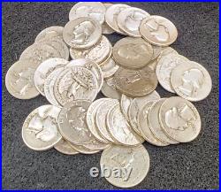 Washington Silver Quarter ½ Roll 20 Coins Mixed Dates/Mint Mark 90% silver CJ18