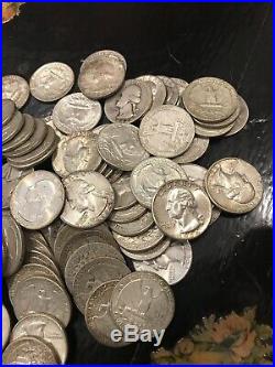 Washington Silver Quarters 95 Coins Roll 90% Silver $23.75 Face Value 2+ Rolls